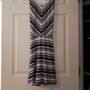 Striped blue dress
